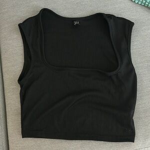 shein black sleeveless top size small